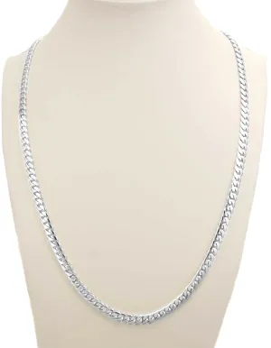 12 MM  Cuban Link Chain (Silver) Medium