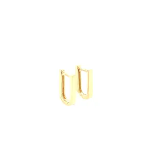 14K Gold U Shaped Huggies