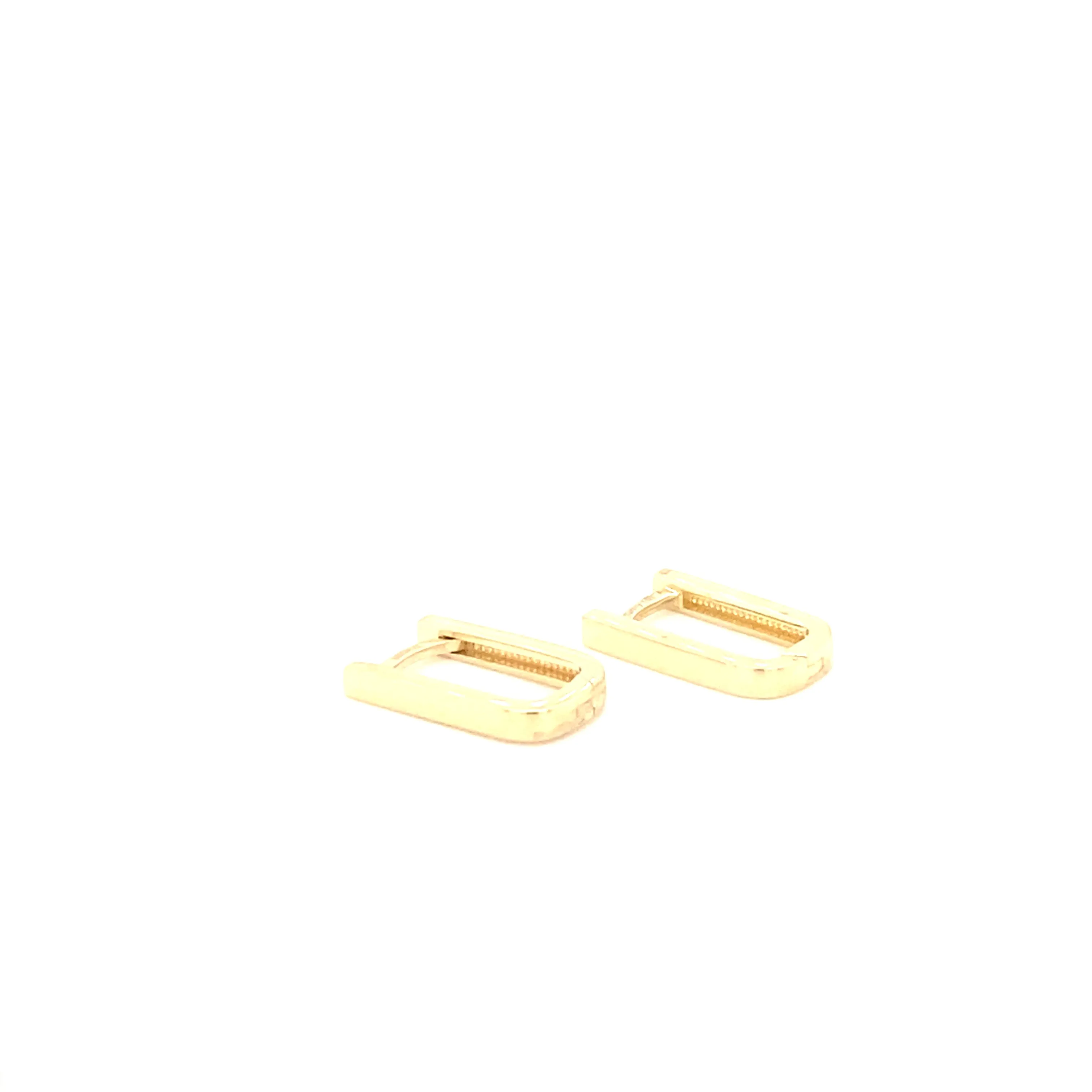 14K Gold U Shaped Huggies
