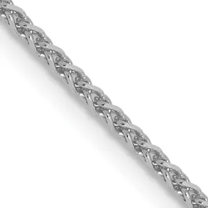 14k White Gold 1.2mm Solid D.C Spiga Chain