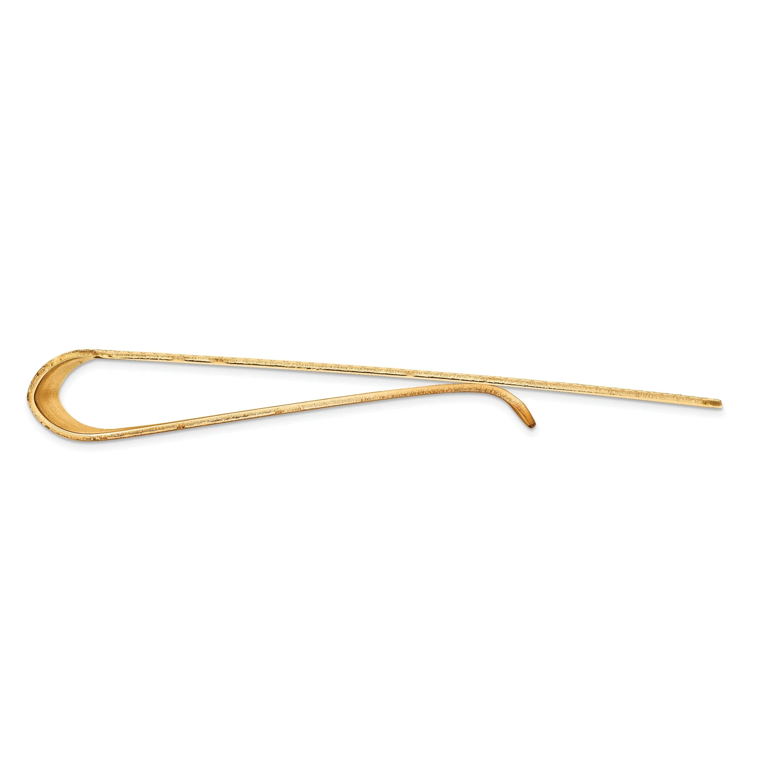 14k Yellow Gold Solid Edged Design Money Clip.