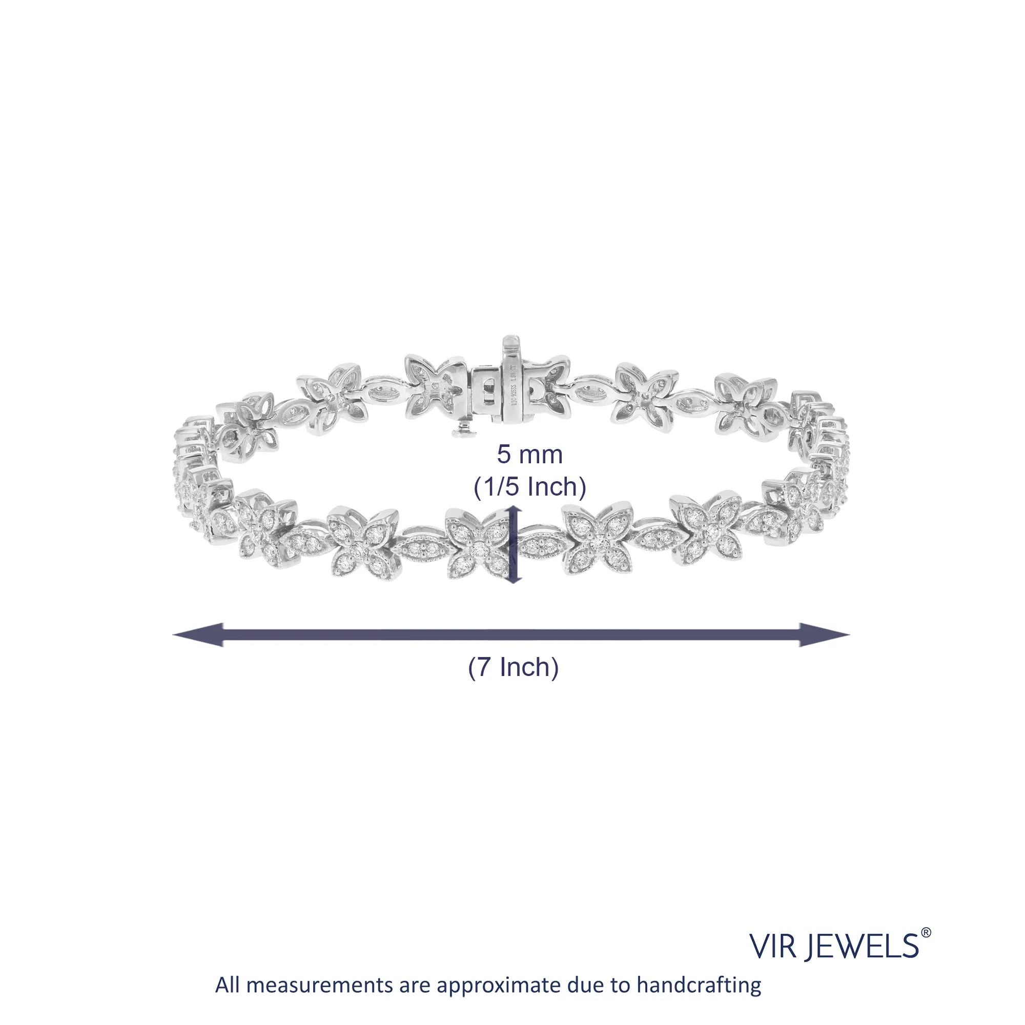 1.50 cttw Lab Grown Diamond Tennis Bracelet in Silver