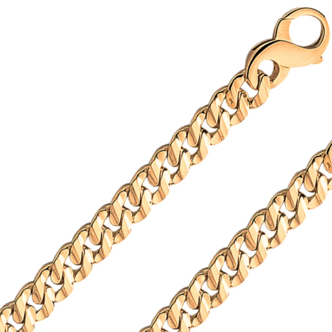 18K Real Handmade Italian 5.50mm - 7.00mm Gold Bracelet GRLIM