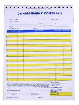2-Part ( Standard Consignment Form (100/Pack)