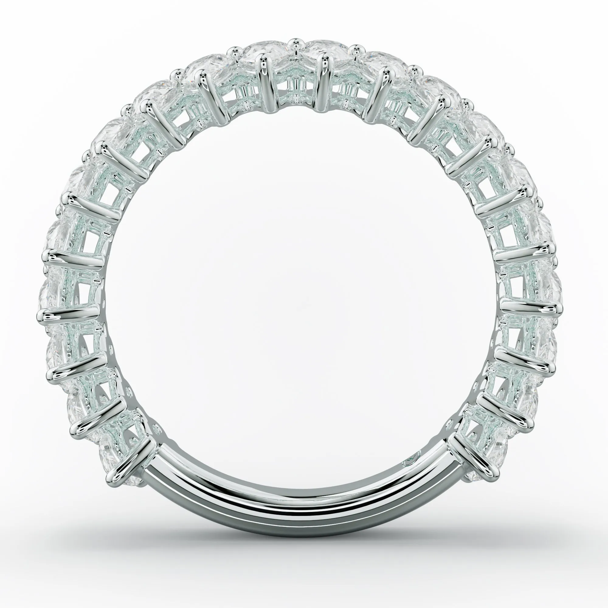 2.0 Carat Pear Shape Diamond Anniversary Band