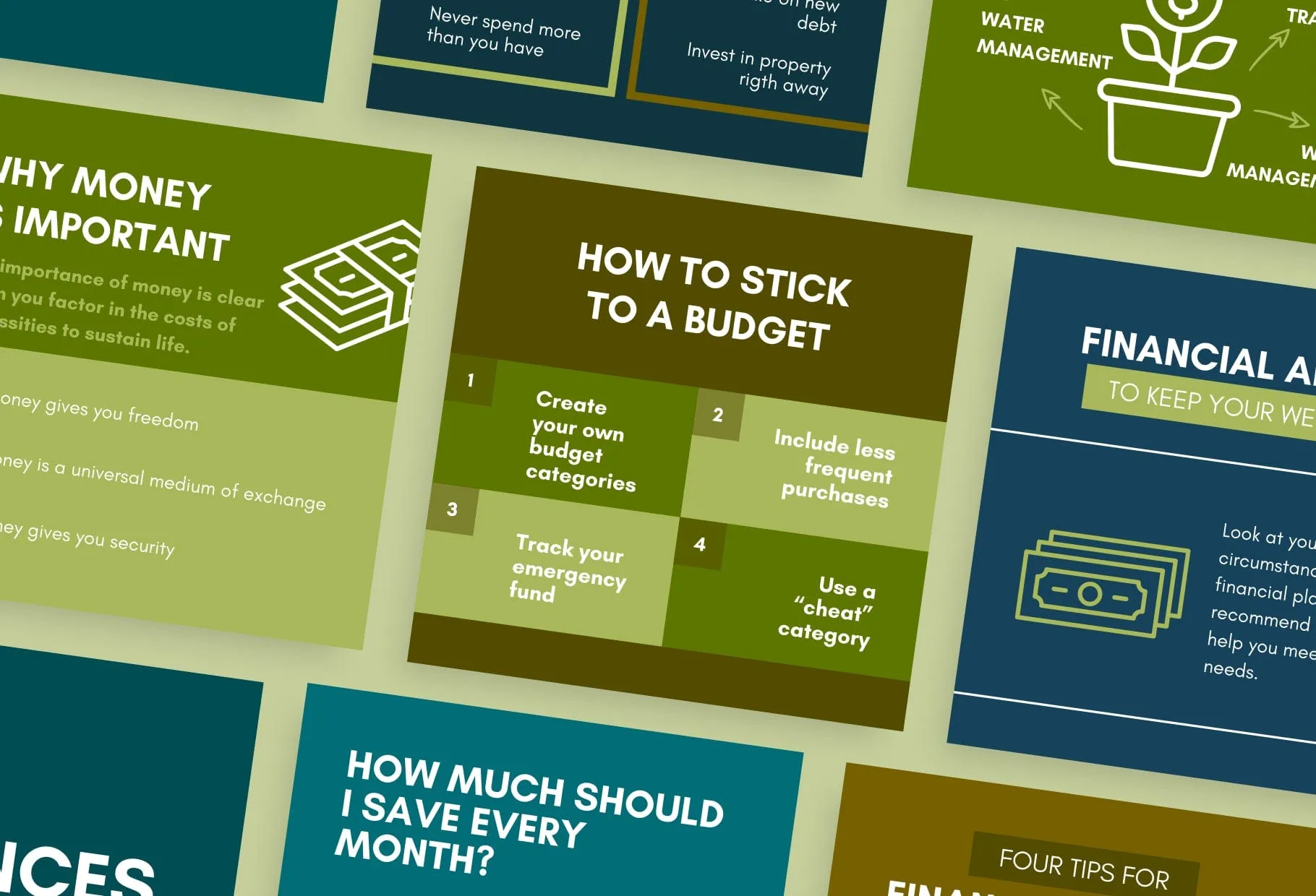 20 Finances Infographics Instagram Posts Fully Editable Canva Templates