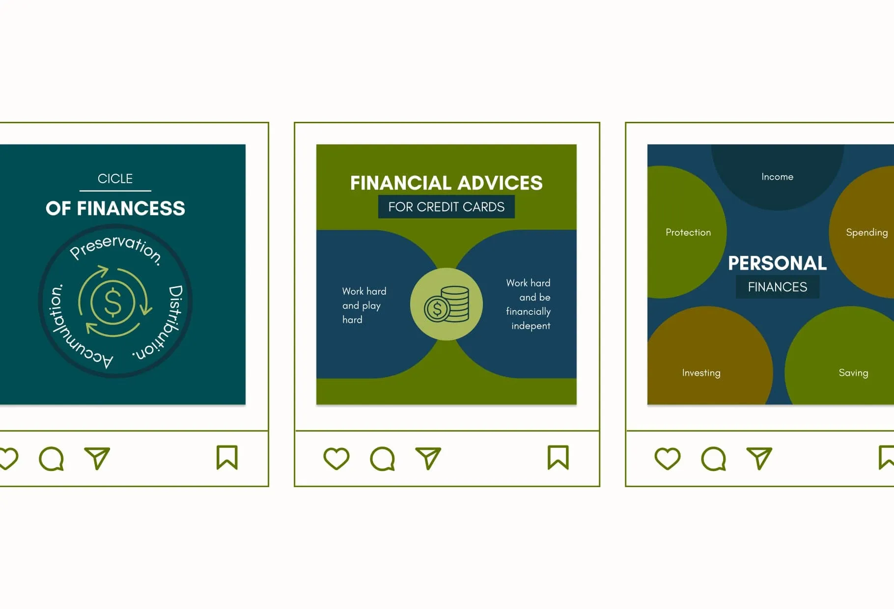 20 Finances Infographics Instagram Posts Fully Editable Canva Templates
