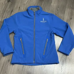 2013 34th Americas Cup Soft Shell Jacket Womens Medium Blue Sailing Fleece Lined