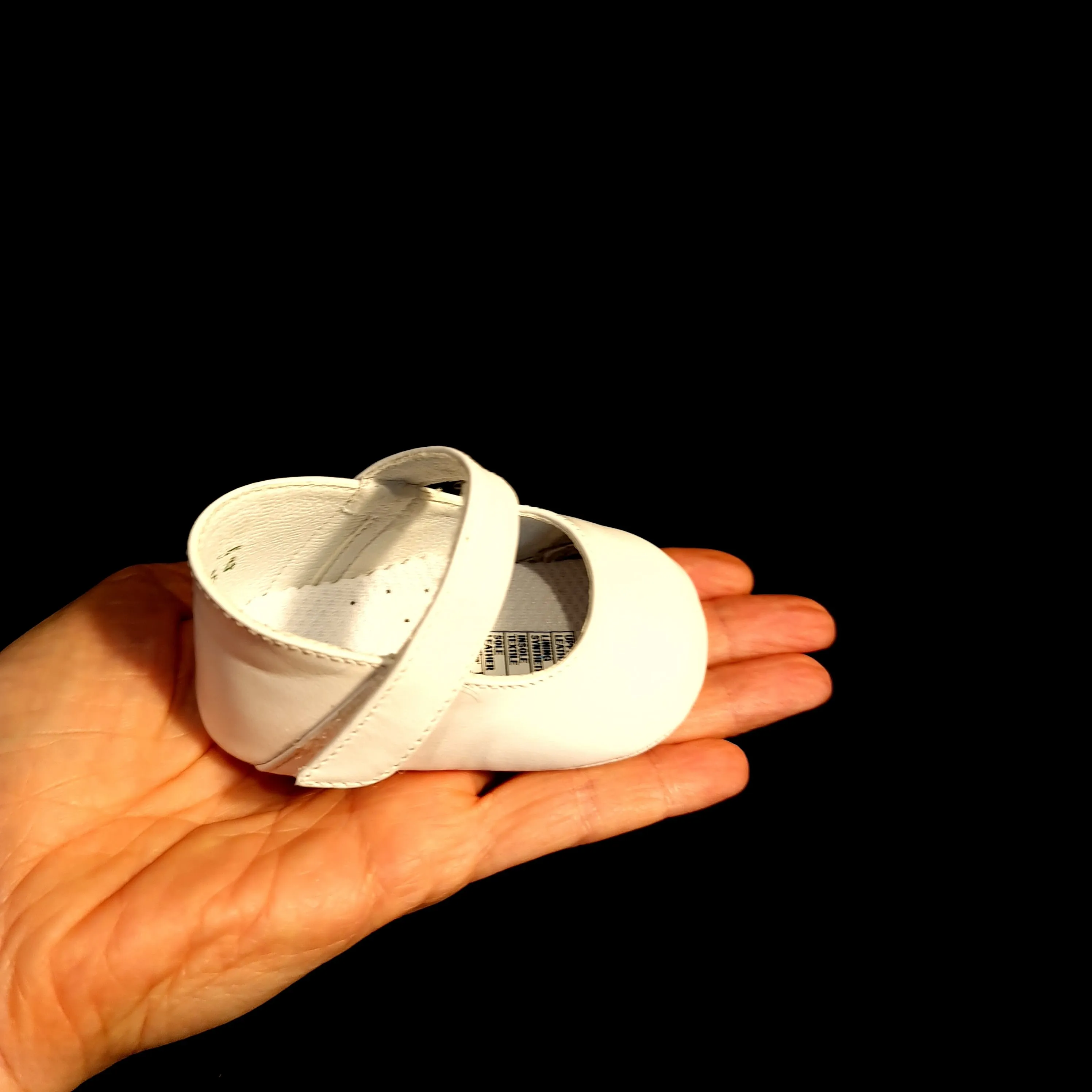 254 Will Beth soft leather pram shoes - velcro mary janes