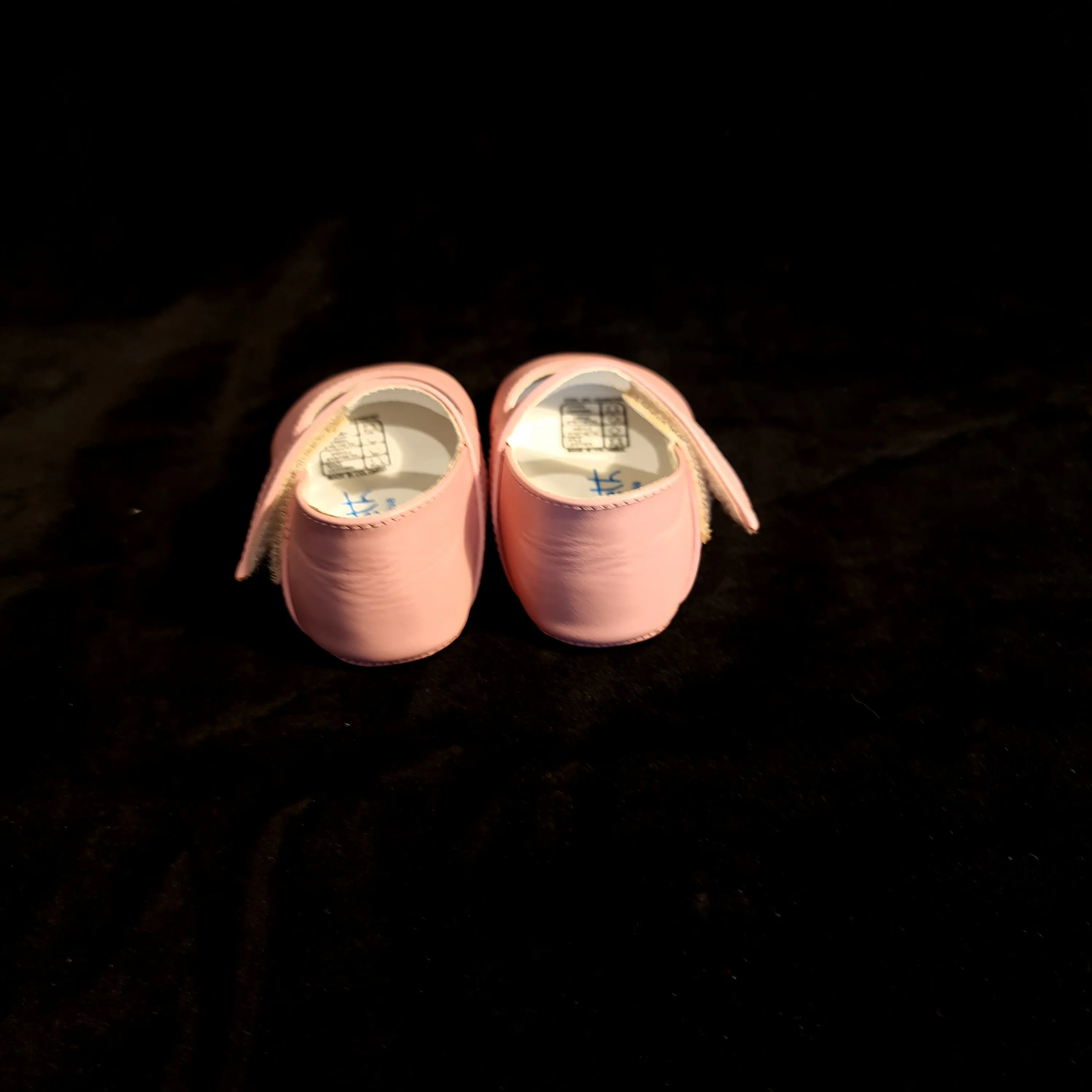 254 Will Beth soft leather pram shoes - velcro mary janes