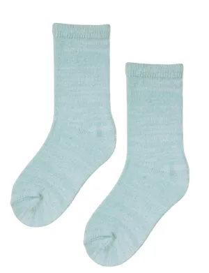 [3 Pack] Plush Super Soft Socks 0-2 years - light sky