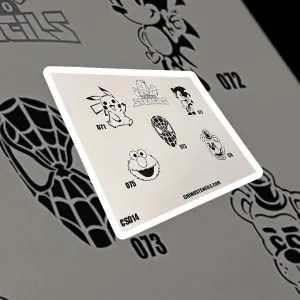 3156 Airbrush Tattoo Stencils Set CS014