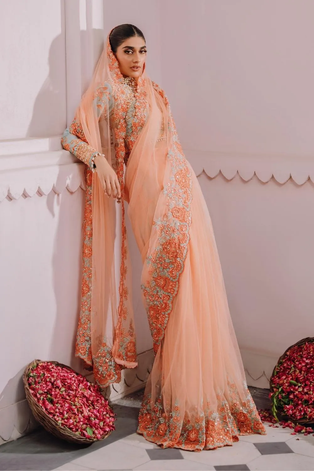 3PC Unstitched | Embroidered Luxury Formal Dress