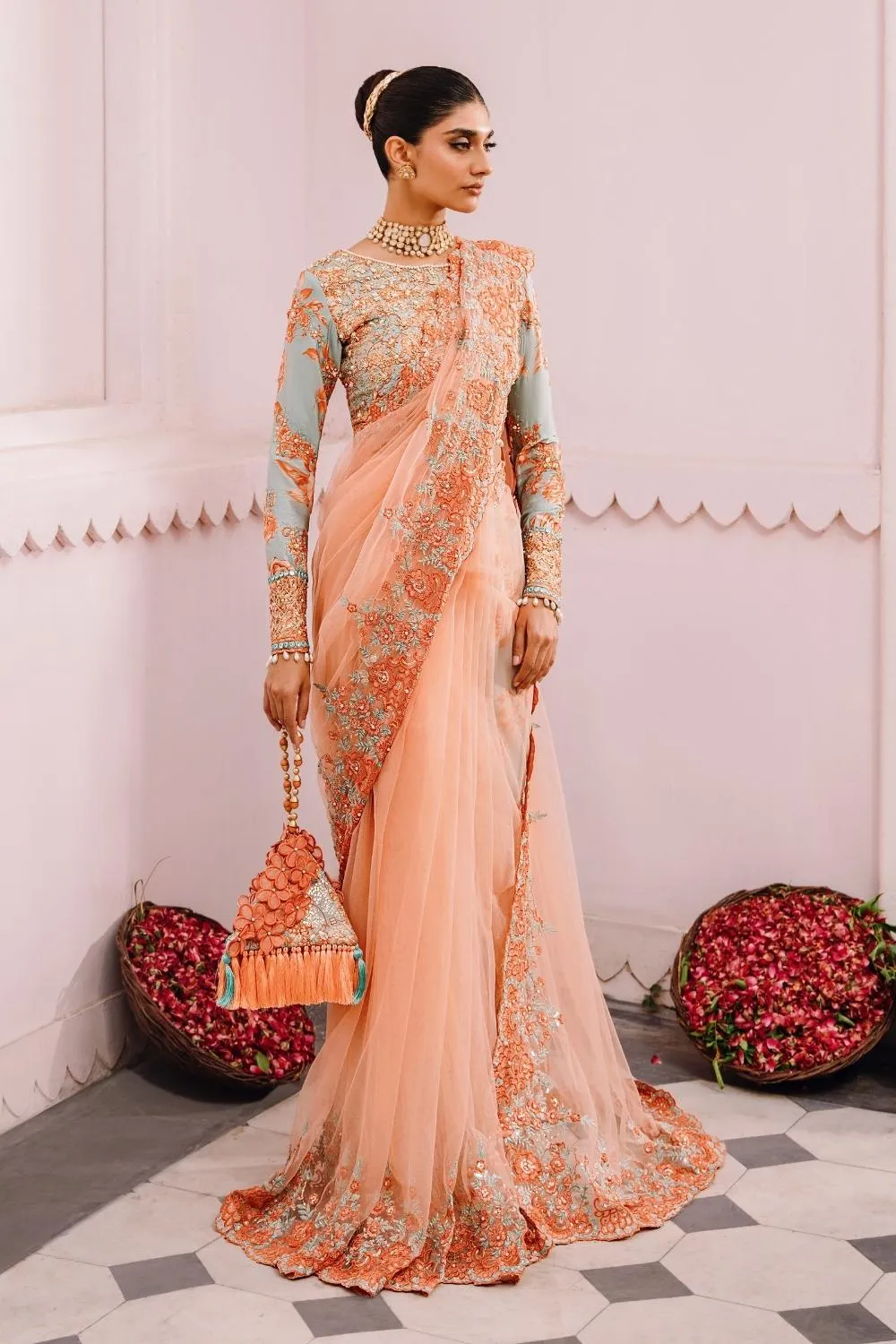 3PC Unstitched | Embroidered Luxury Formal Dress
