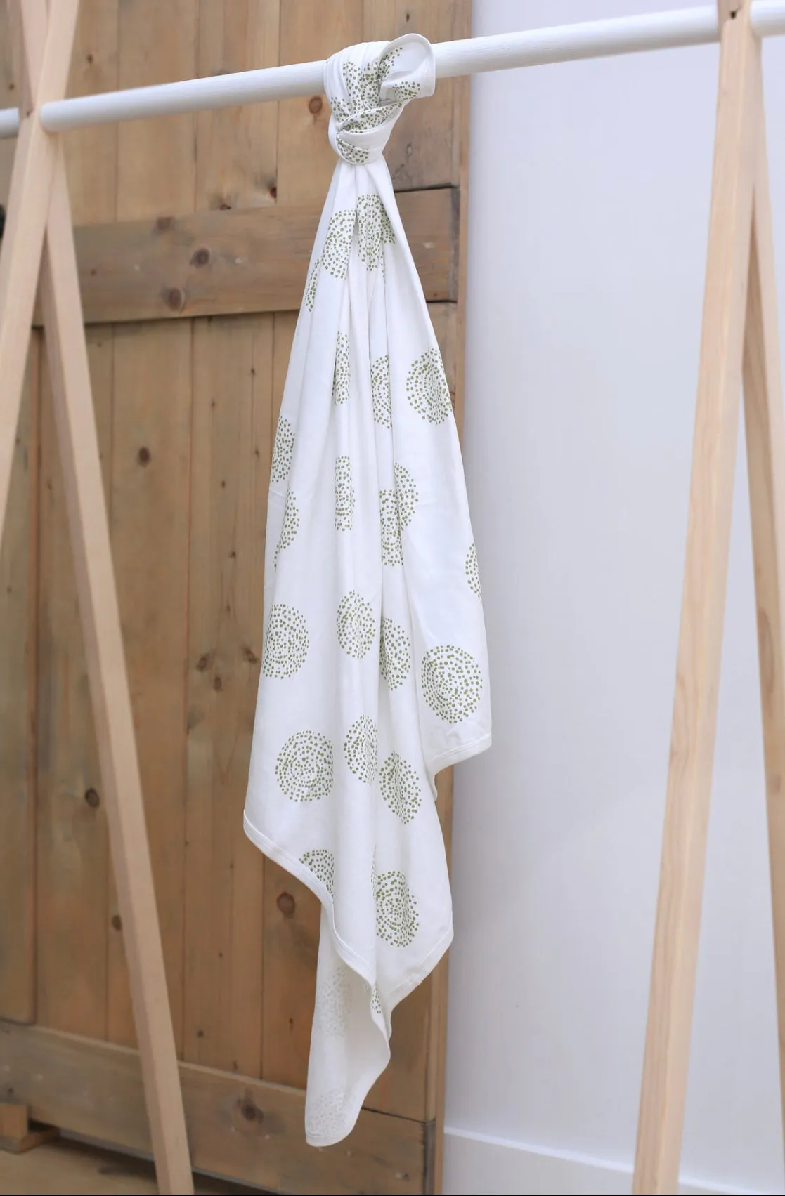 50% off SALE! Sage Dots Swaddle| Gender Neutral