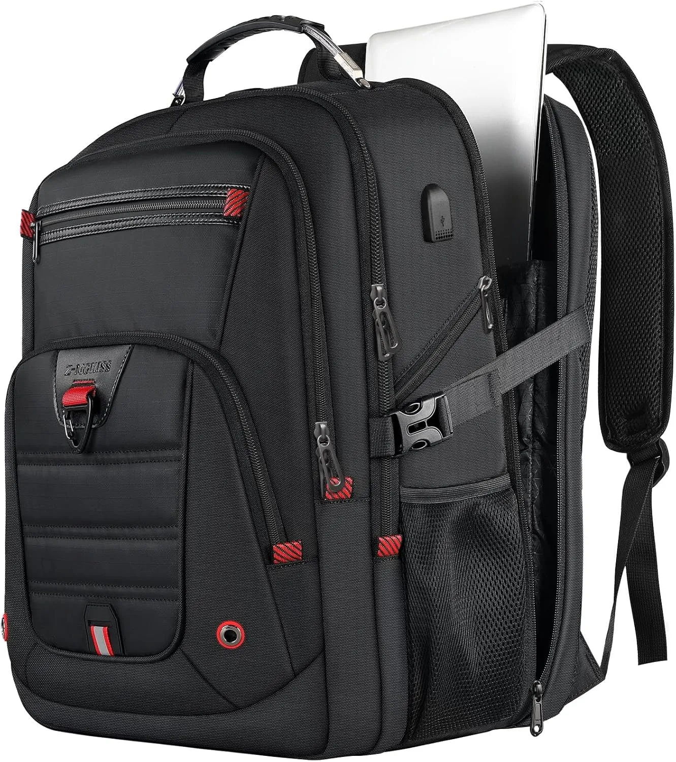 52L TSA Travel Backpack with USB Port 17 Inch Business Laptop Backpack