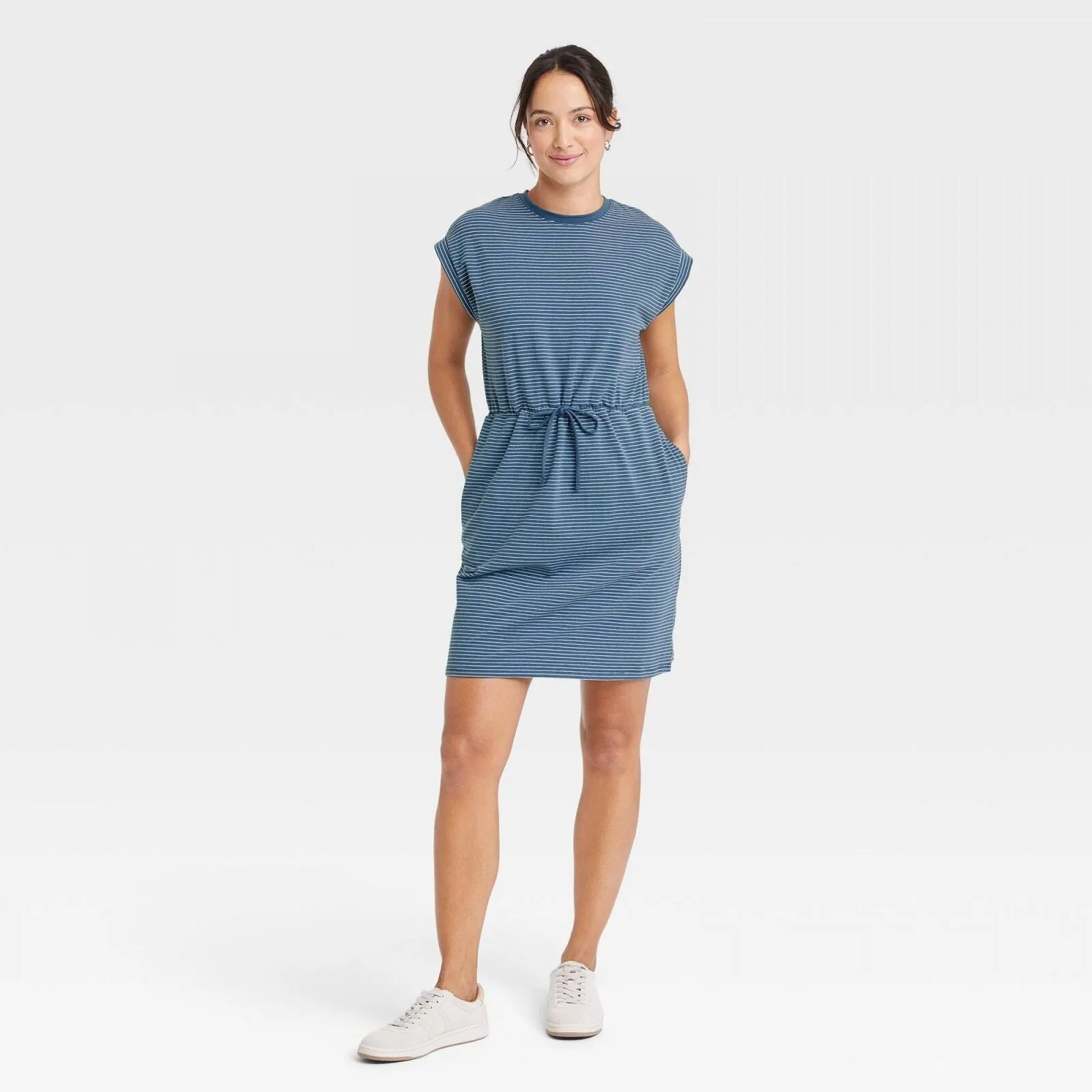 A New Day Women's Extended Shoulder A-Line Dress