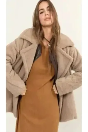Abby Fur Peacoat