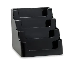 Acrylic 4-Pocket Countertop Business Card Holders
