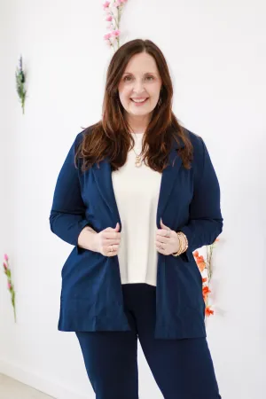 All Business Blazer in Navy