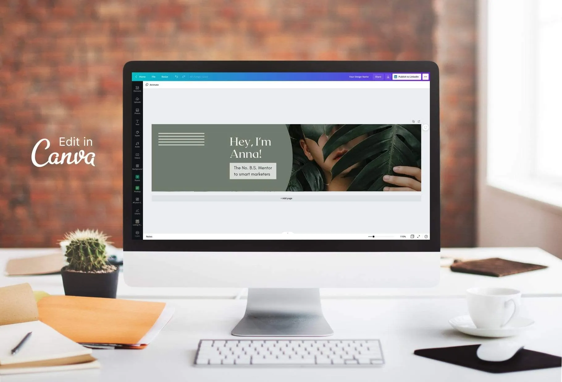 Anna LinkedIn Banner Canva Template