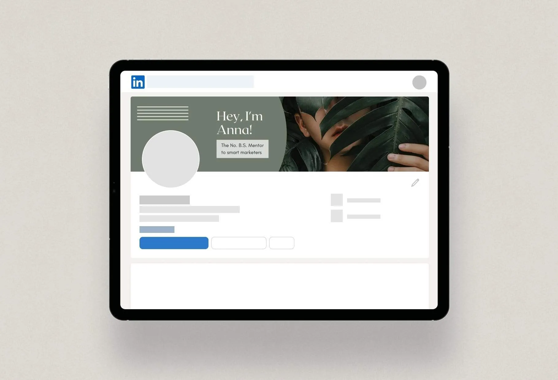 Anna LinkedIn Banner Canva Template