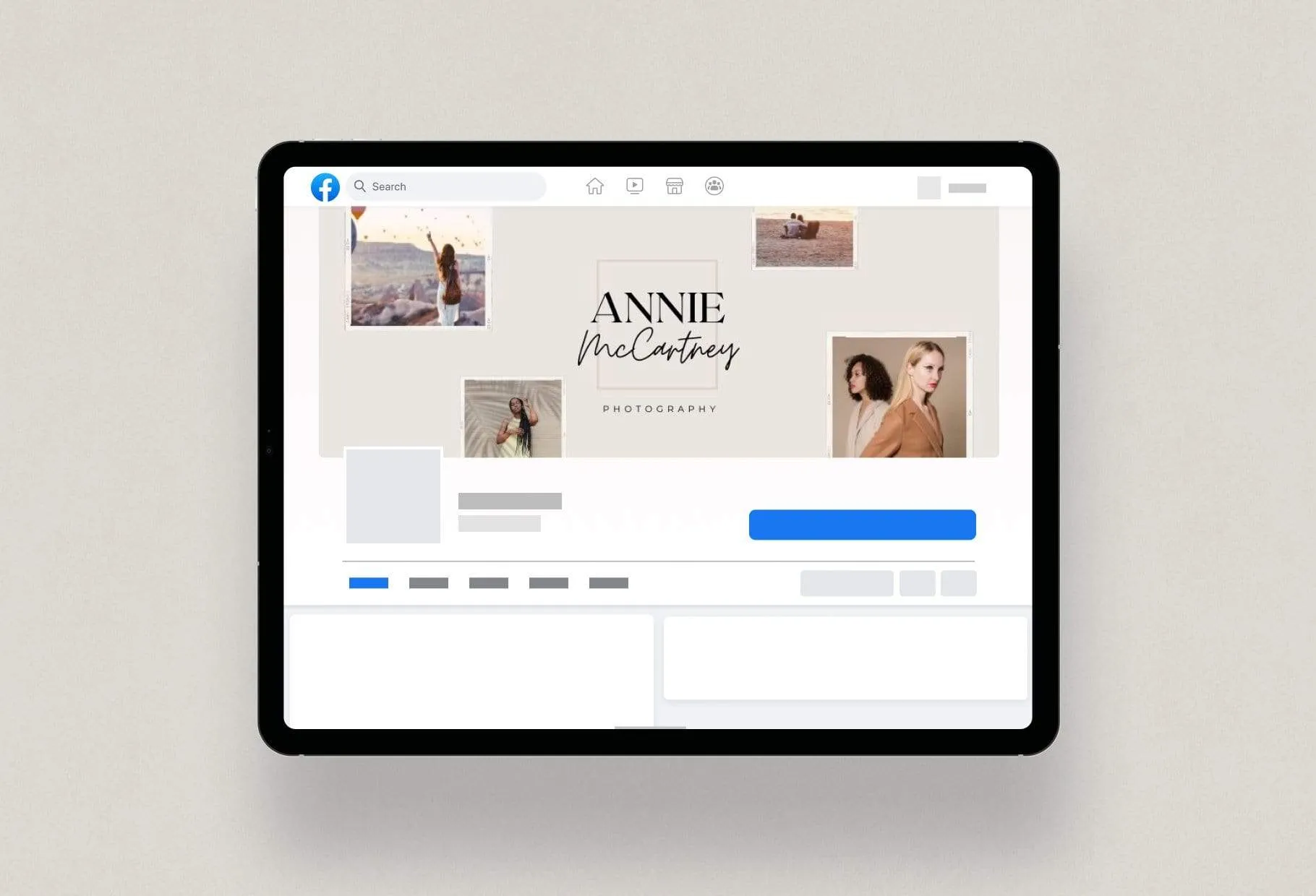 Annie Facebook Cover Canva Template