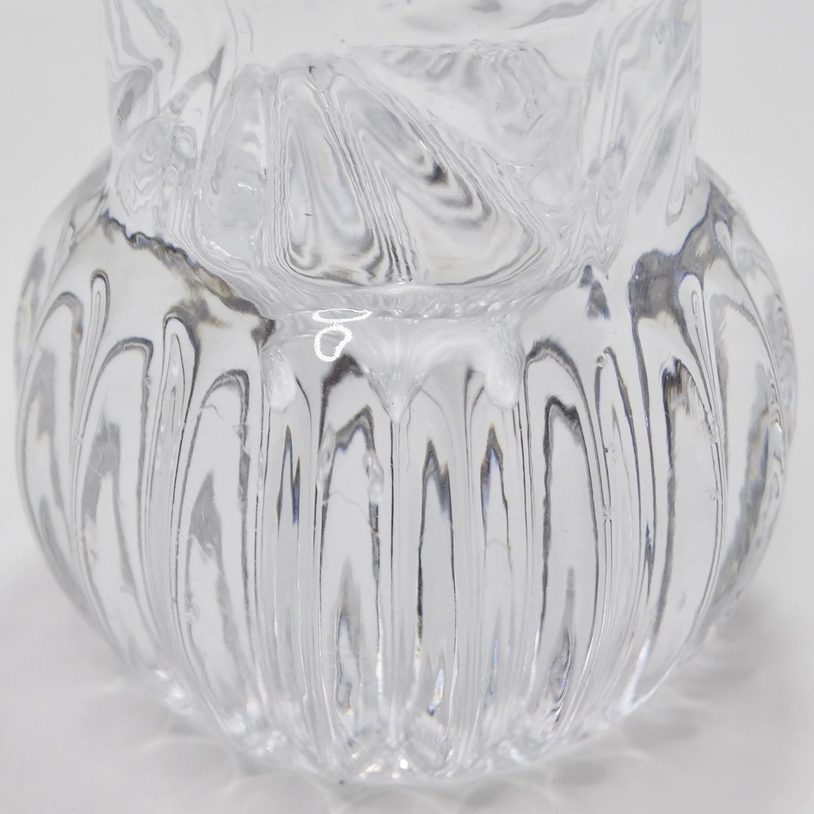 Antique Crystal Toothpick Holder & Silver Serving Tongs