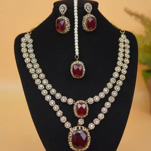Antique Double Neckline Necklace Set