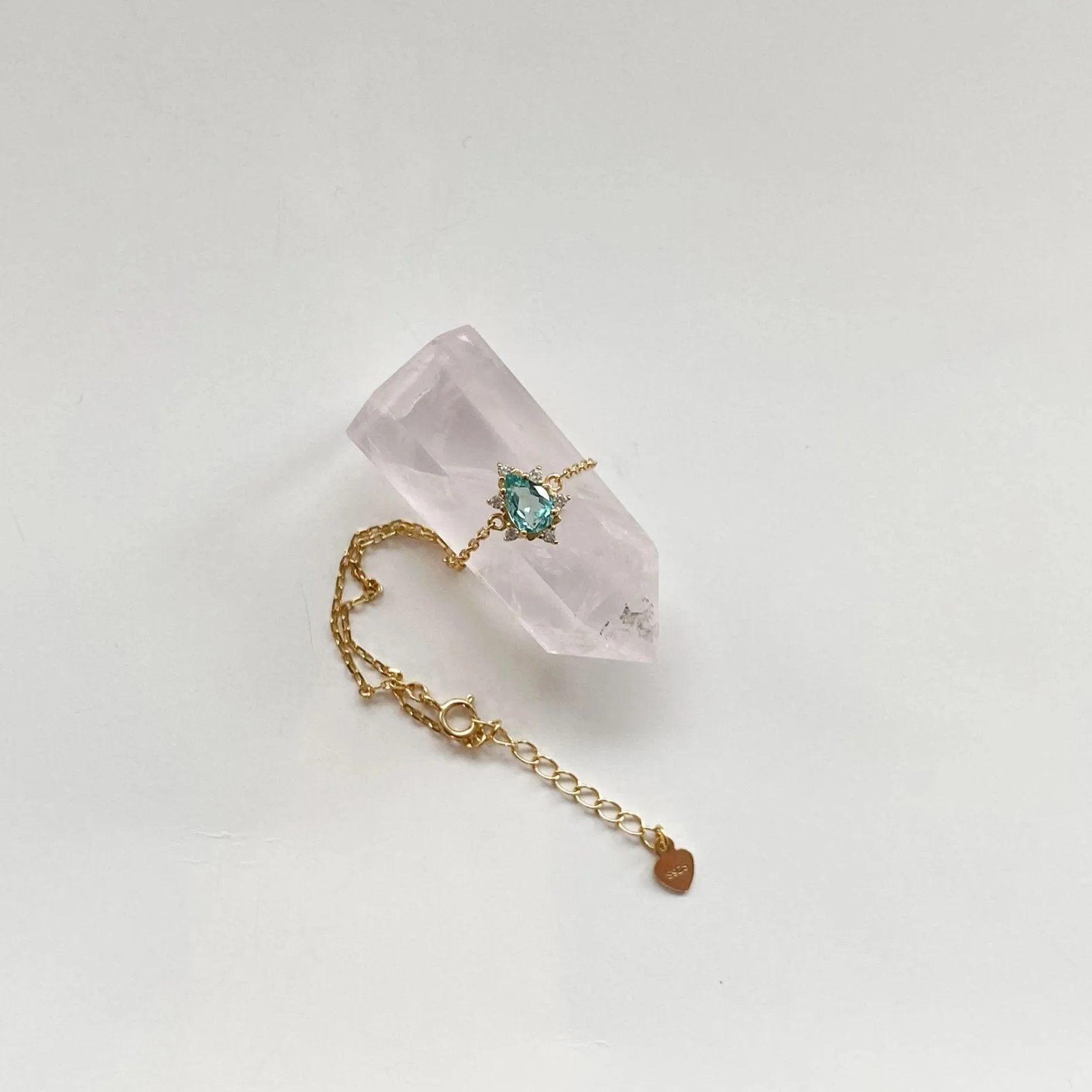 Apatite Bracelet | 925 Sterling SIlver & 18K Gold Vermeil
