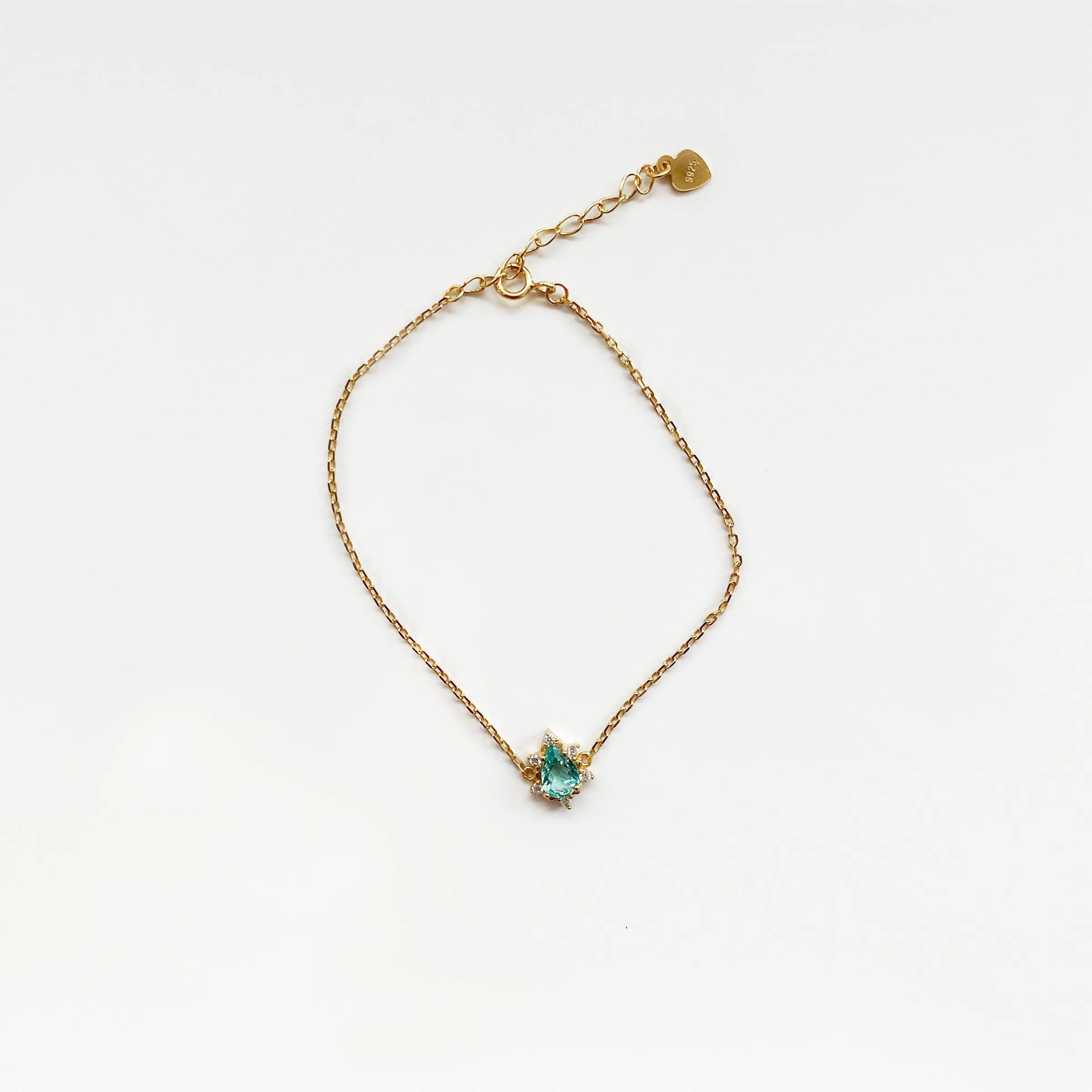 Apatite Bracelet | 925 Sterling SIlver & 18K Gold Vermeil