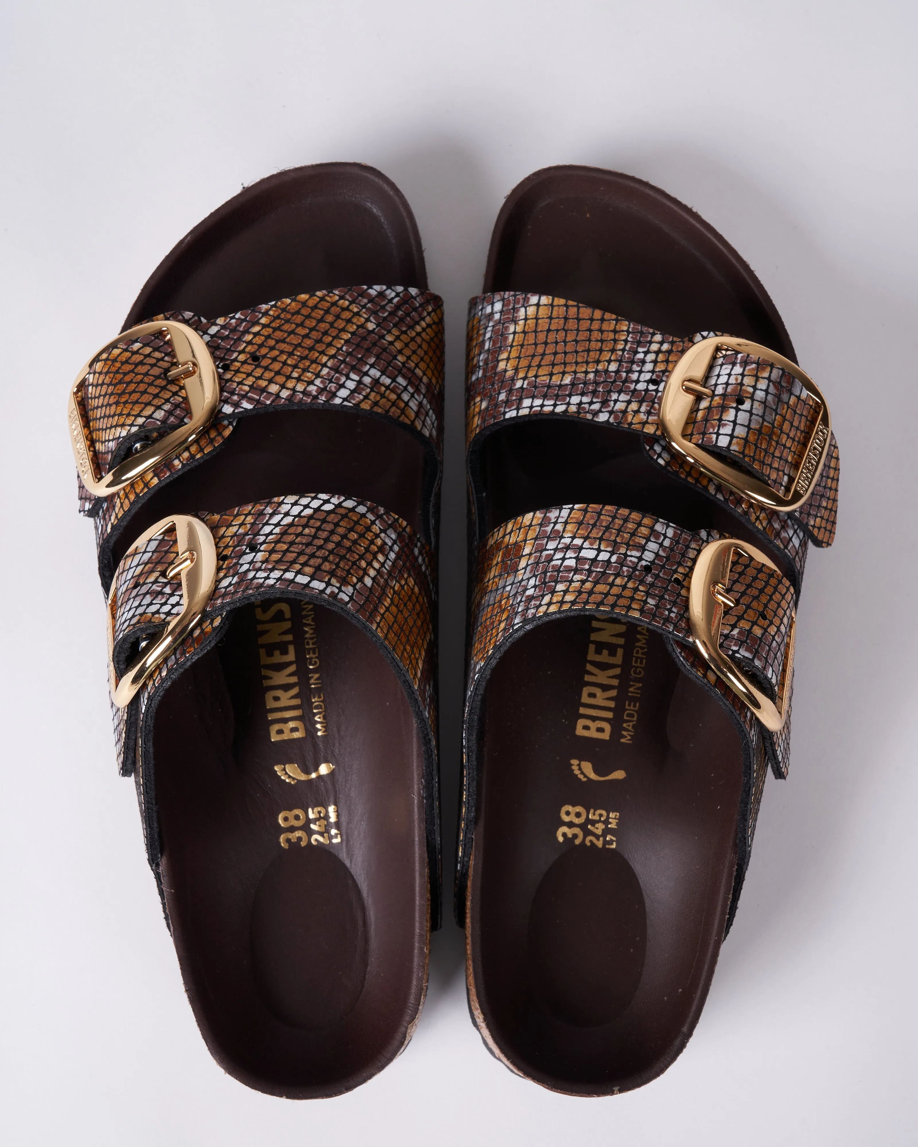 arizona big buckle - microfiber \ python brown