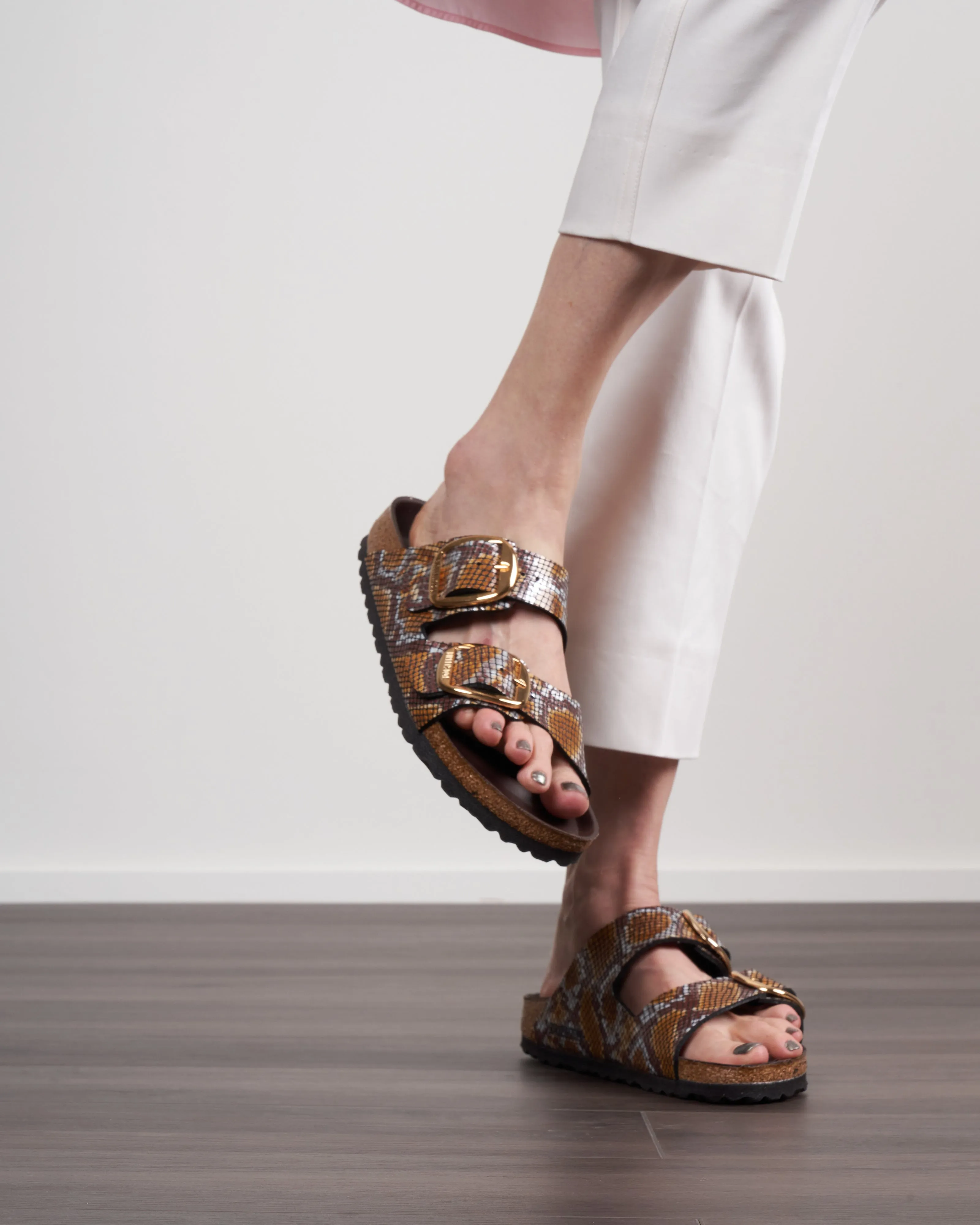 arizona big buckle - microfiber \ python brown