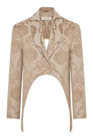 Artisan Brocade Beige Blazer
