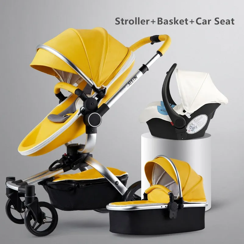 Aulon Luxury Baby Stroller 3 in 1 [Free Shipping]
