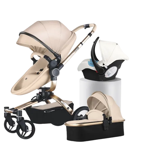 Aulon Luxury Baby Stroller 3 in 1 [Free Shipping]