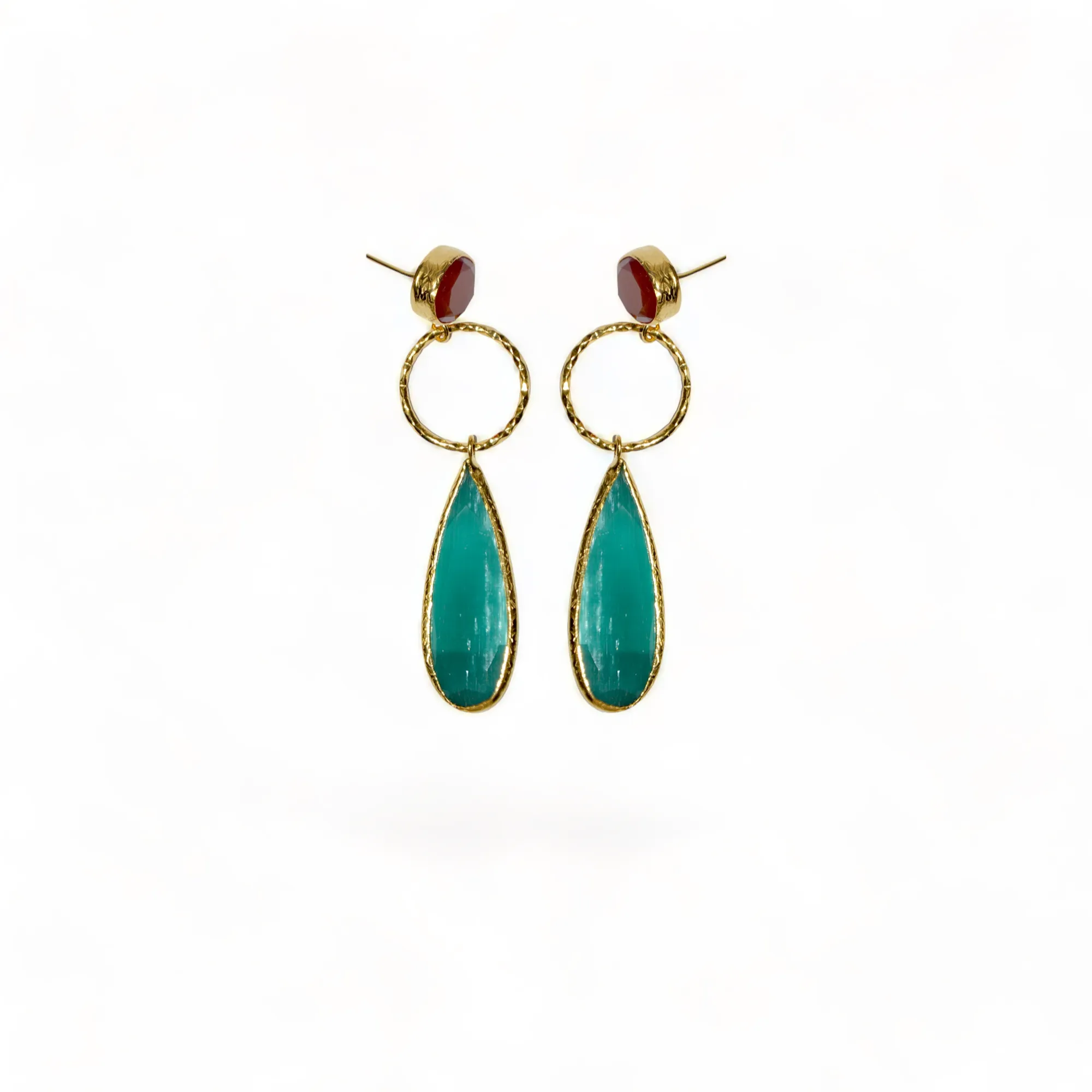 Aurora Pine Gold Earrings