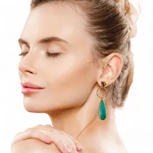 Aurora Pine Gold Earrings
