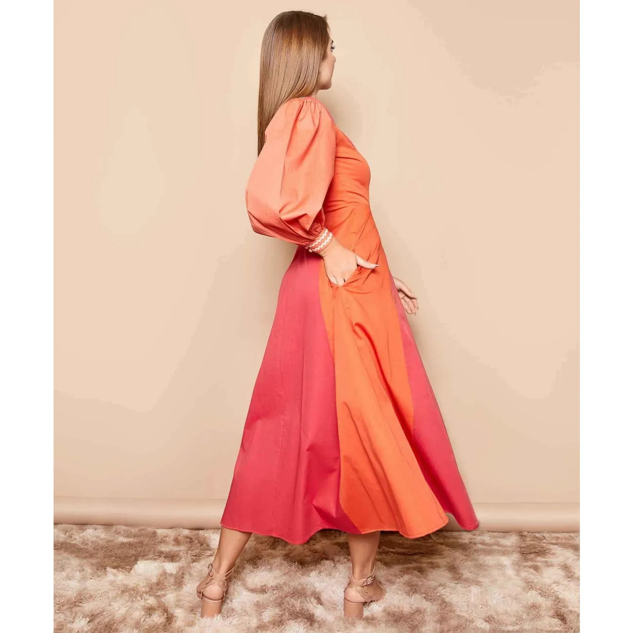 Autumn Midi Dress | Wedding Guest Dress
