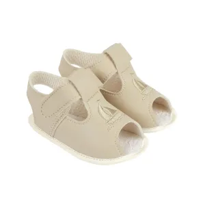 Baby Boys Beige Boat Bay Pod Soft Sandals