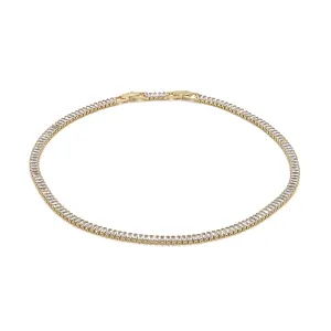 Baguette Diamond Gold Fashion Choker Necklace