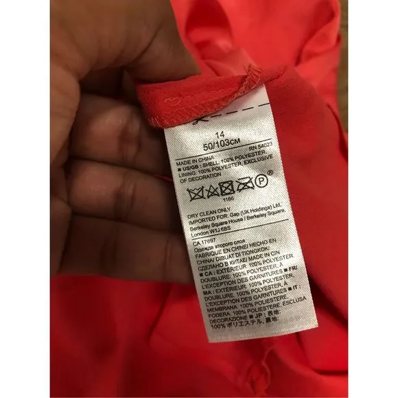 Banana Republic NWT Midi Sweep Skirt, Perfect coral Midi Skirt, Sz 14, MSRP $114