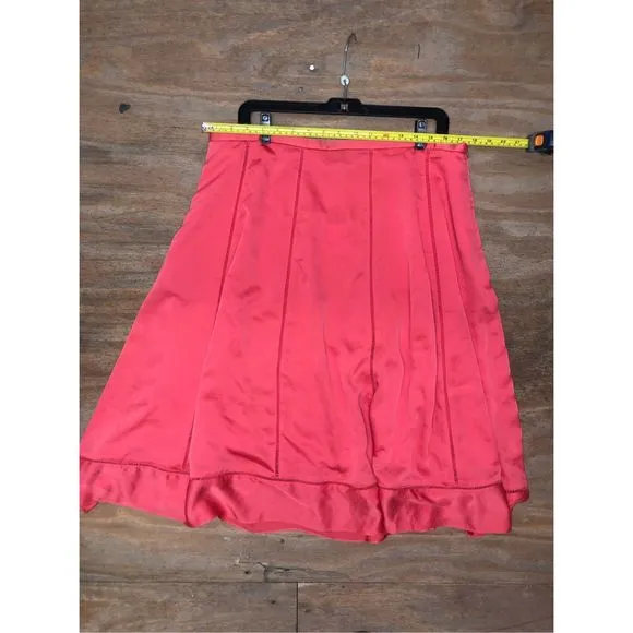 Banana Republic NWT Midi Sweep Skirt, Perfect coral Midi Skirt, Sz 14, MSRP $114