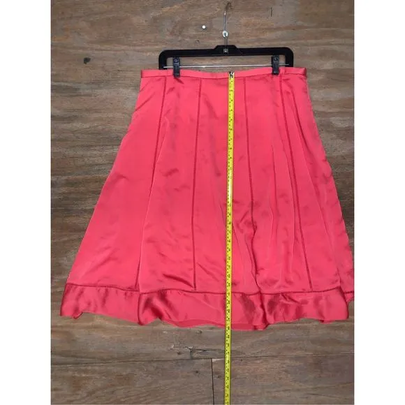 Banana Republic NWT Midi Sweep Skirt, Perfect coral Midi Skirt, Sz 14, MSRP $114