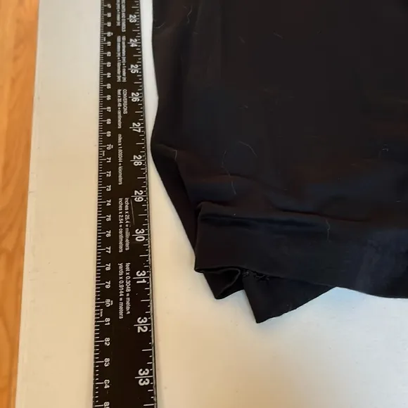BANANA REPUBLIC size large black faux wrap long sleeve midi dress