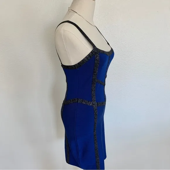 Bebe Cobalt Blue Bandage Bodycon Fitted Party Dress​