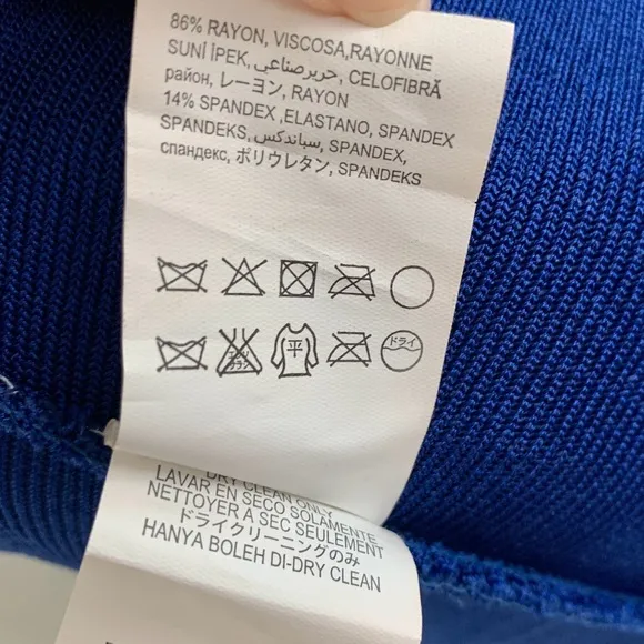 Bebe Cobalt Blue Bandage Bodycon Fitted Party Dress​