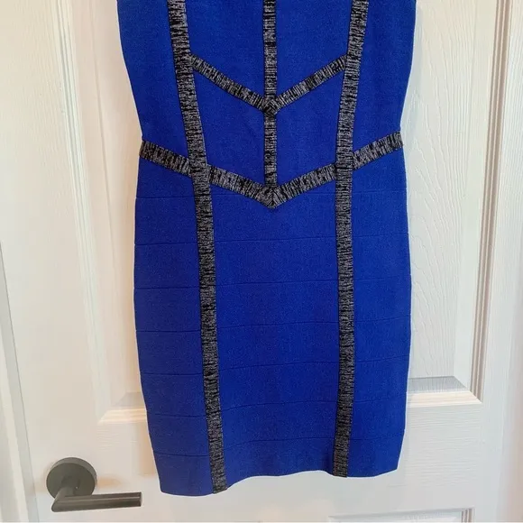 Bebe Cobalt Blue Bandage Bodycon Fitted Party Dress​
