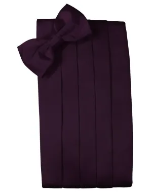Berry Luxury Satin Cummerbund