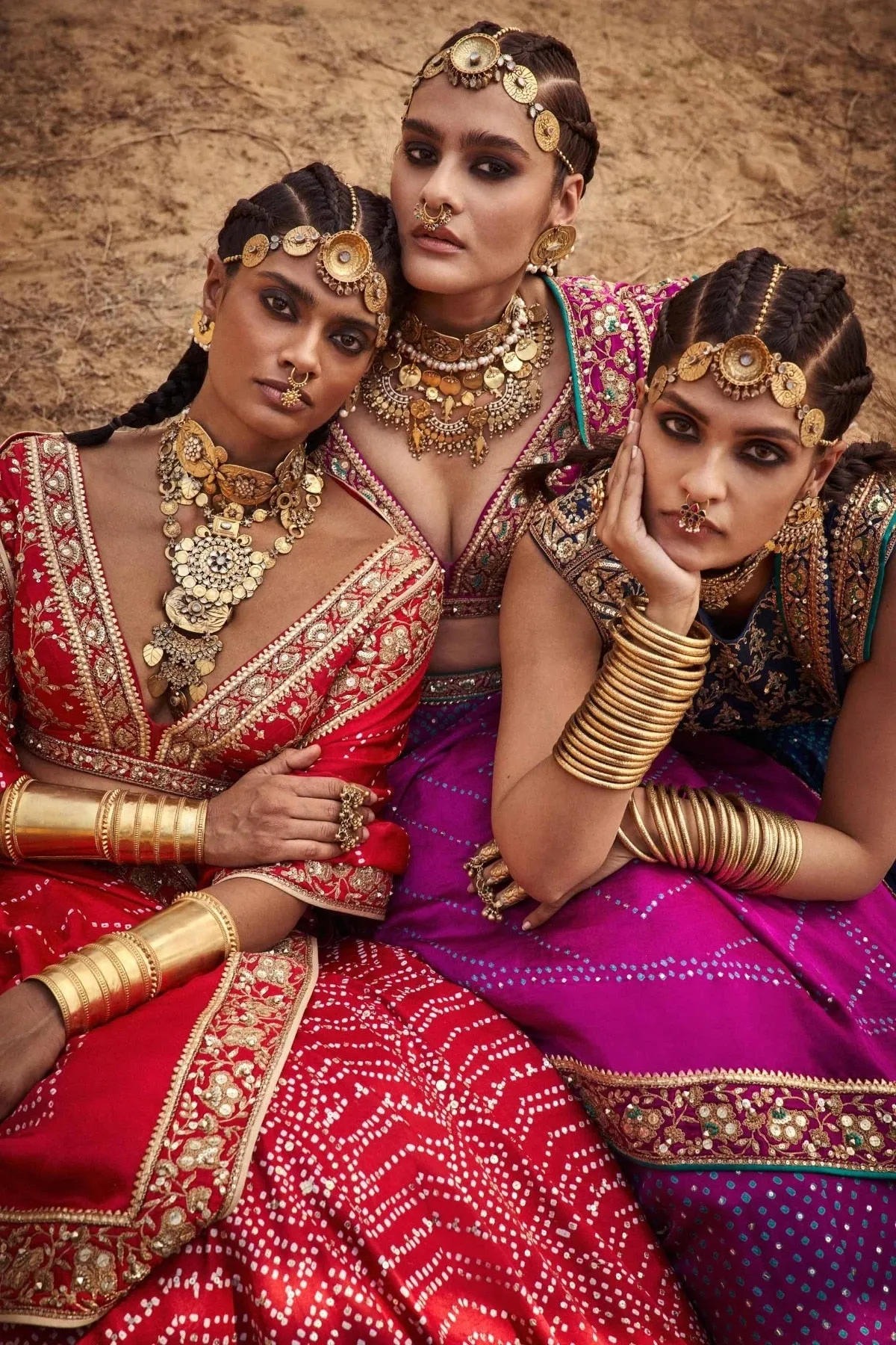 BHUVI BANDHANI LEHENGA SET – RED